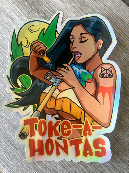 Tokahontas v1 Mega Holo Sticker