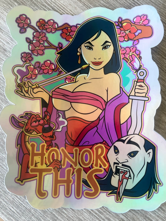 Mulan v1 Mega Holo Sticker